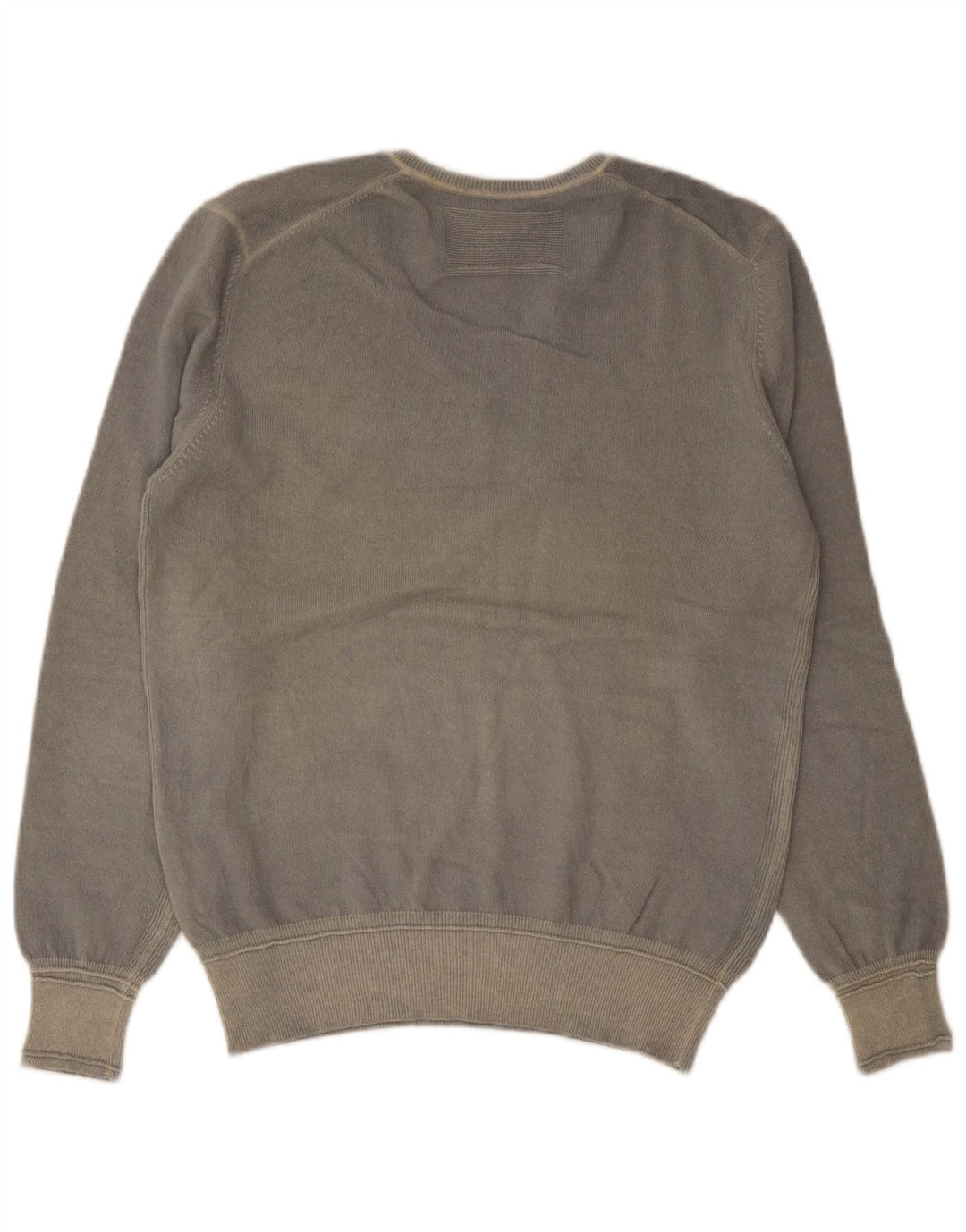Playlife Herren-Pullover mit V-Ausschnitt, große graue Wolle