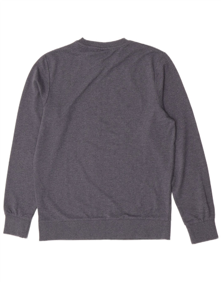 Jack & Jones Herren-Sweatshirt mit Grafik, mittelblau gefleckte Baumwolle