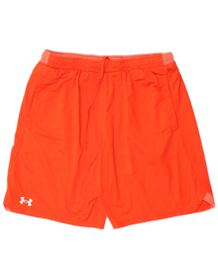 UNDER ARMOUR Herren Sportshorts XL Orange Polyester