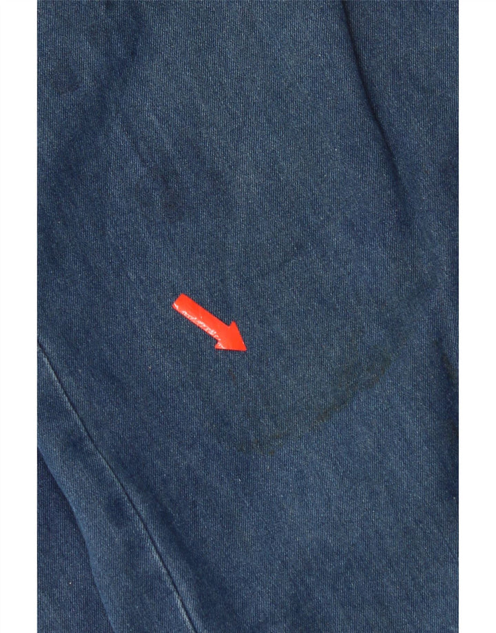 Trussardi Herren Straight Jeans W33 L30 Blaue Baumwolle
