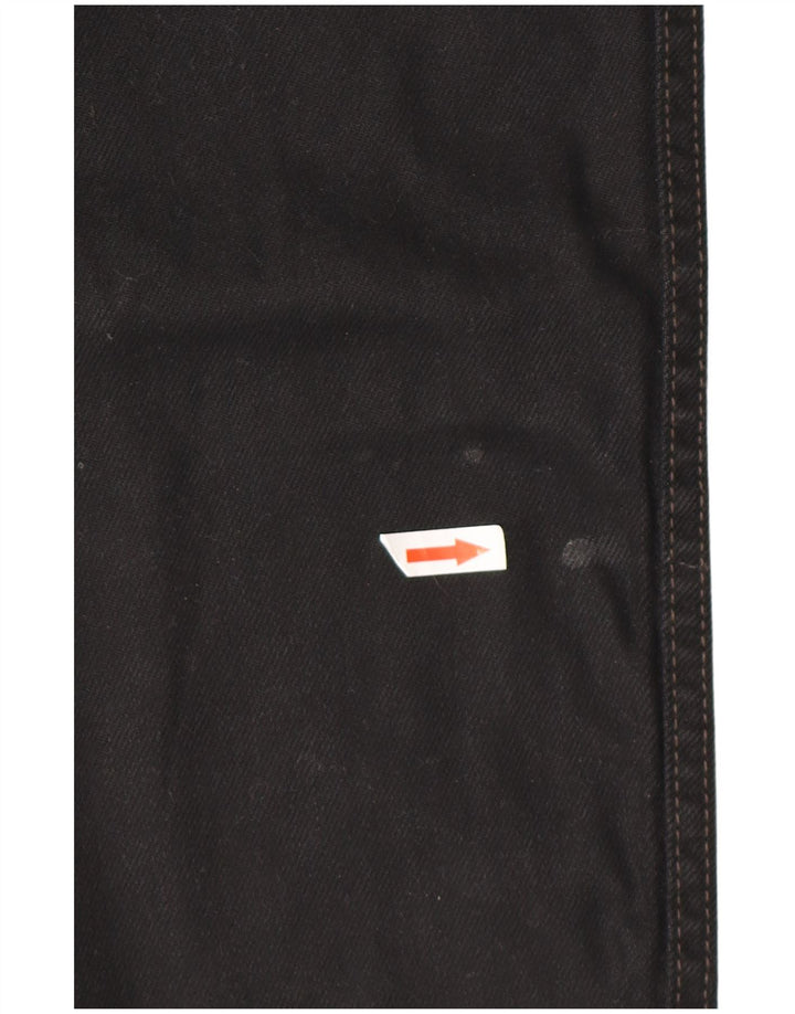 WRANGLER Herren Wesley Straight Jeans W30 L32 Schwarze Baumwolle