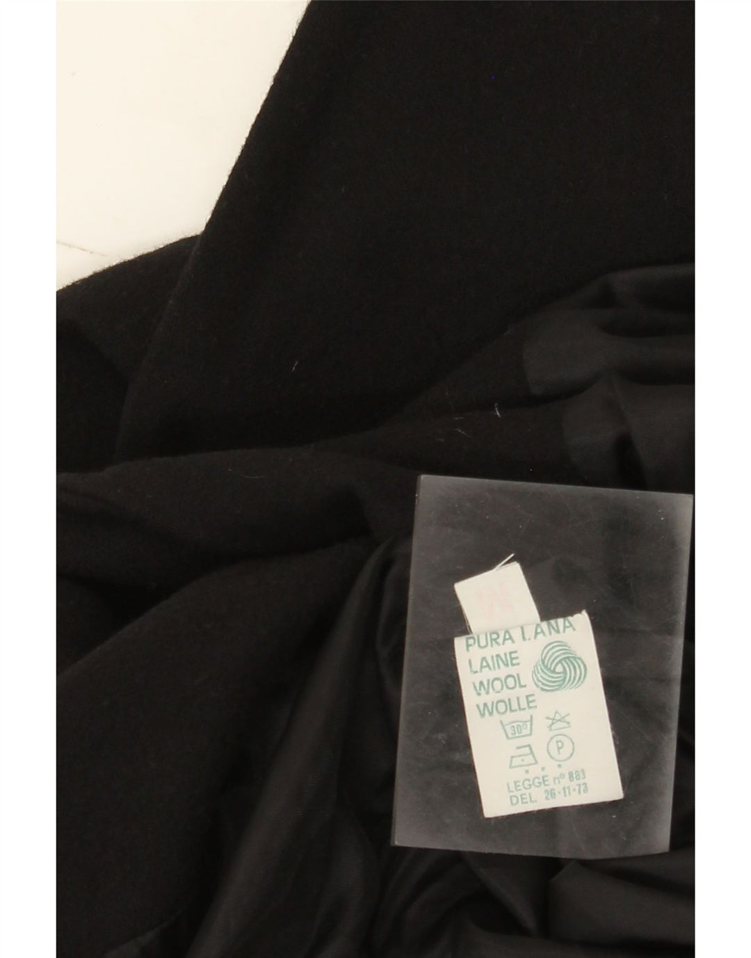 Vintage Damen 1 Knopf Blazer Jacke UK 14 Mittelschwarze Wolle