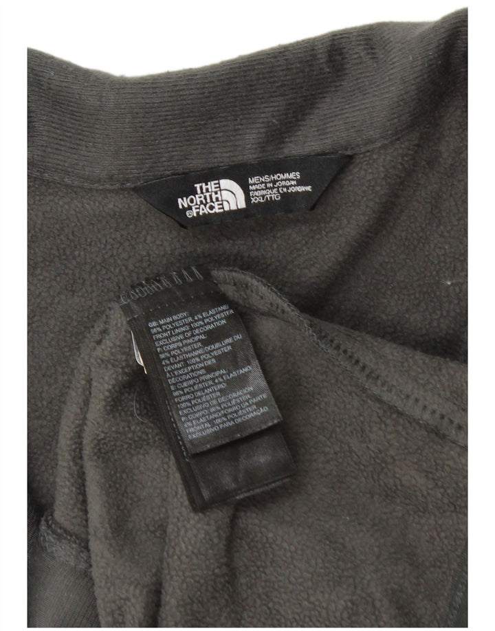 THE NORTH FACE Herren-Trainingsanzug, Oberjacke, 2XL, grau geflecktes Polyester