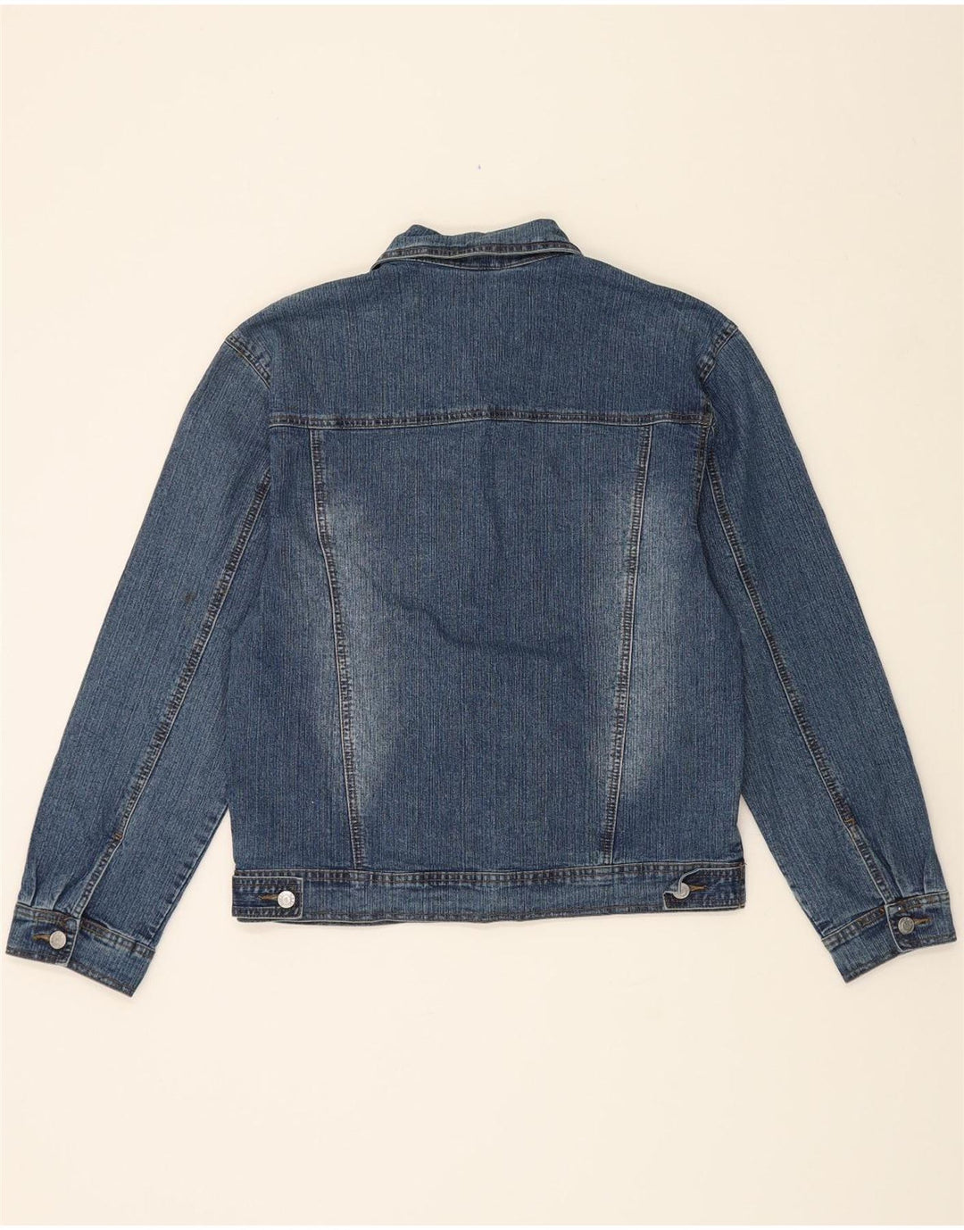 RE & X Mens Denim Jacket UK 40 Large Blue Cotton Vintage Re & X and Second-Hand Re & X from Messina Hembry 