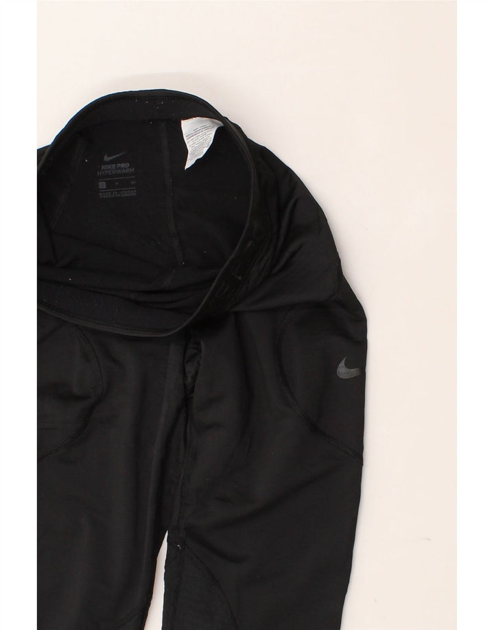 NIKE Womens Graphic Leggings UK 8 Small  Black Polyester Vintage Nike and Second-Hand Nike from Messina Hembry 