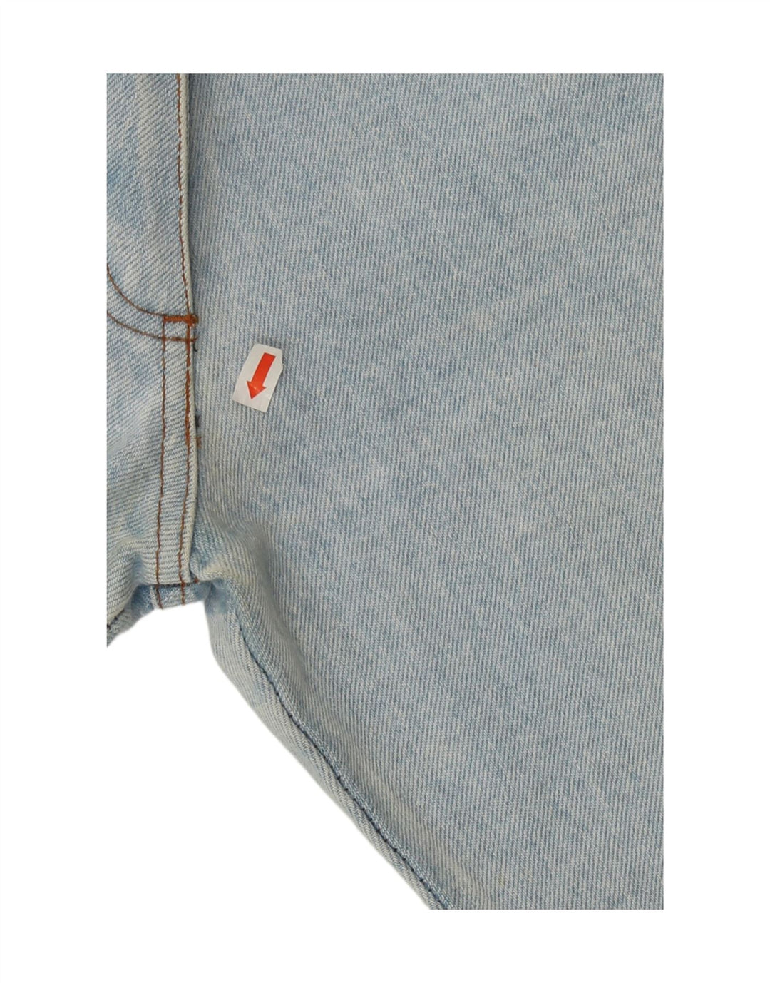 VINTAGE Womens Denim Shorts IT 44 Medium W28 Blue Geometric Cotton
