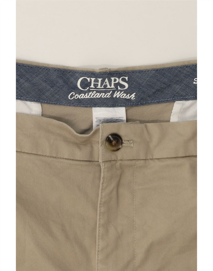 CHAPS Mens Chino Shorts W40 XL  Beige Cotton Vintage Chaps and Second-Hand Chaps from Messina Hembry 