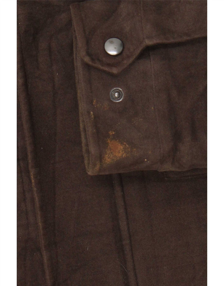 Marks & Spencer Herren-Utility-Jacke UK 38 Mittelbraune Baumwolle