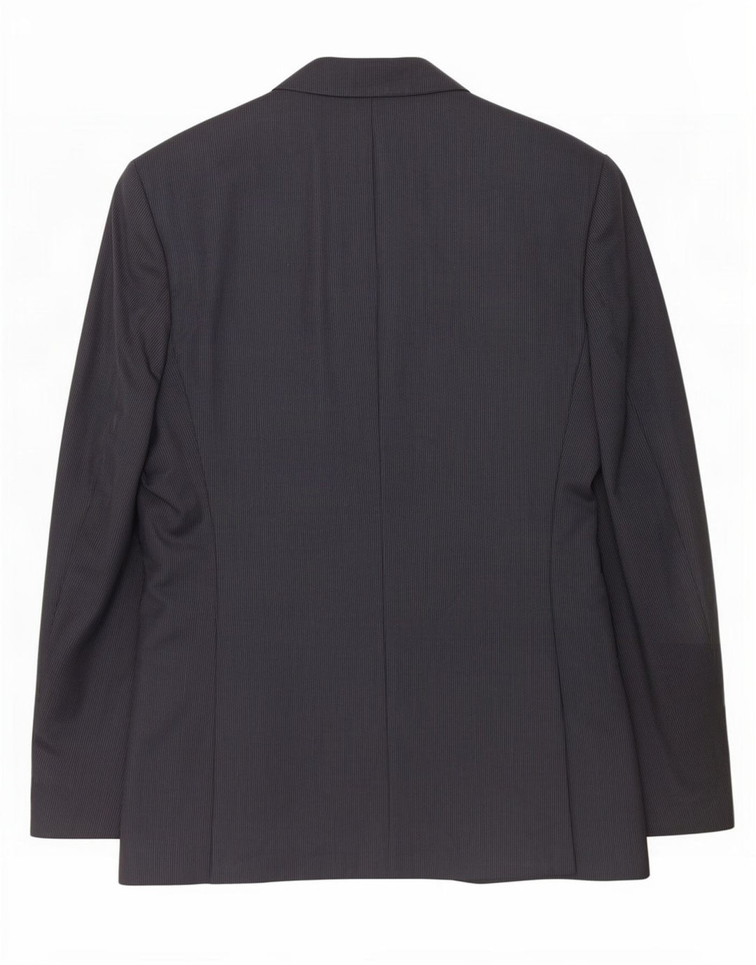Zara Herren-Blazer mit 2 Knöpfen, EU 48, mittelmarineblau, gestreift, Polyester