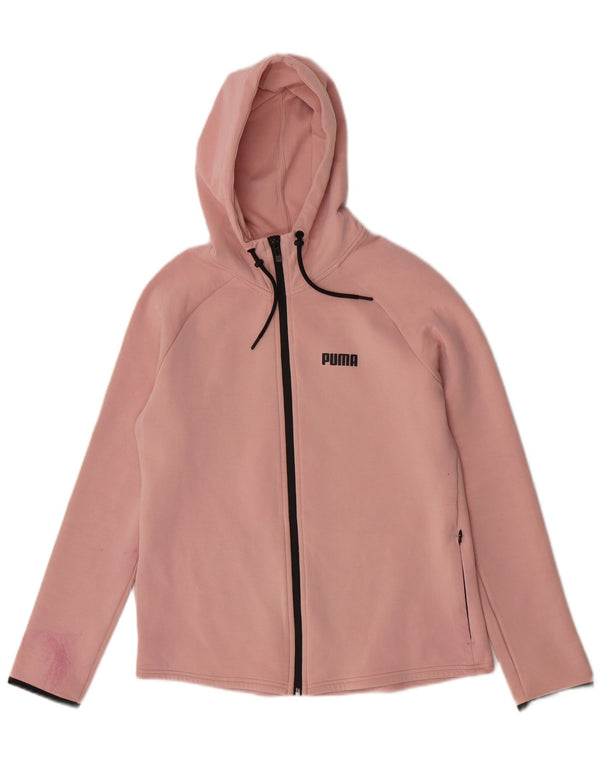 Puma Damen Zip Hoodie Pullover UK 14 Large Pink