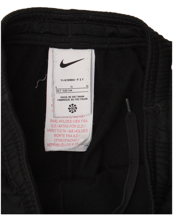 Nike Therma-Fit-Trainingshose für Jungen, 12–13 Jahre, Größe L, Schwarz, Polyester
