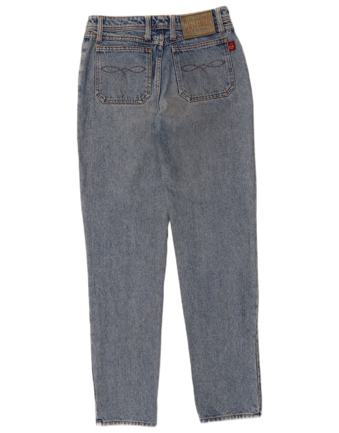 Outsider Damen Tapered Jeans W28 L32 Blaue Baumwolle