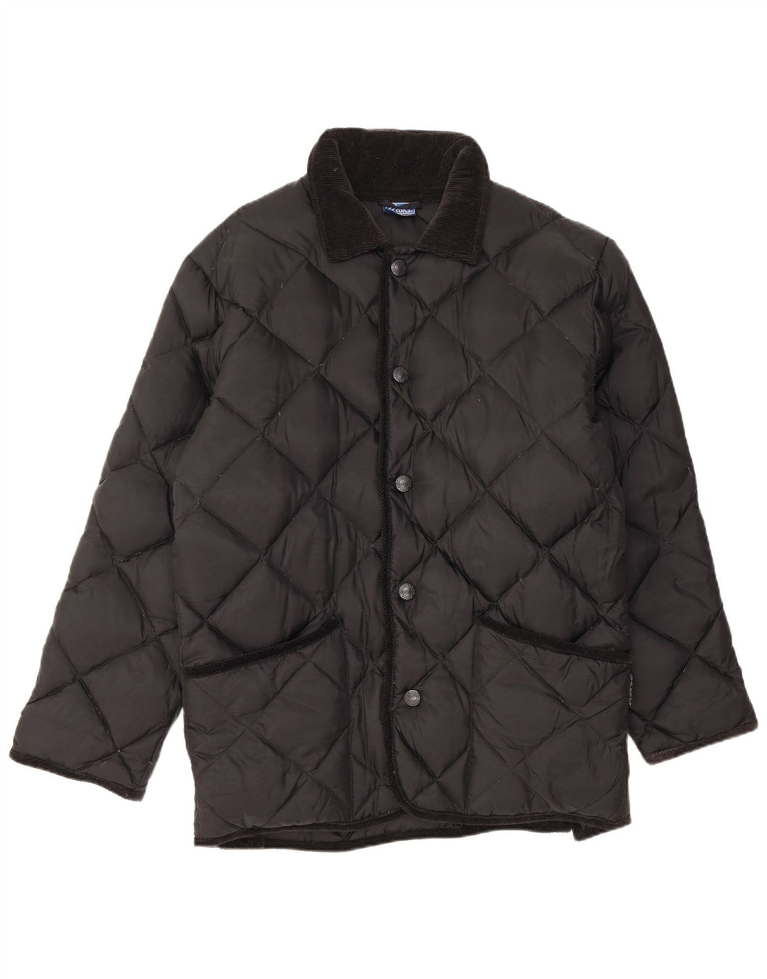 Asics Herren gepolsterte Steppjacke UK 36 Small Schwarz Polyamid