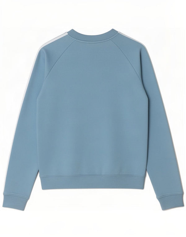 Adidas Damen Sweatshirt Pullover UK 8 Small Blau Baumwolle