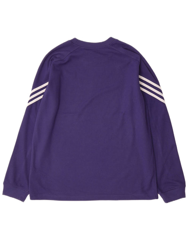 Adidas Herren Top Langarm Mittel Lila Polyester