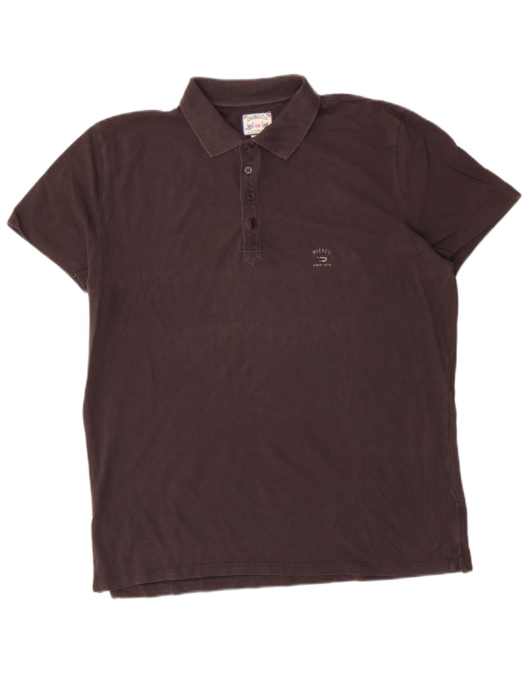 Diesel Herren Loose Fit Poloshirt XS Schwarz