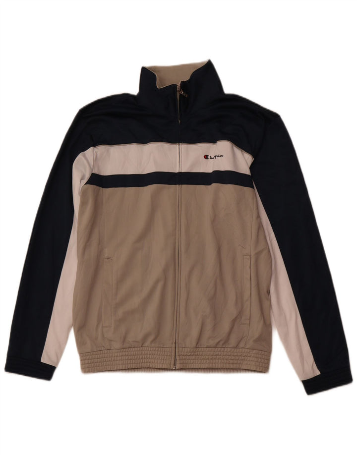 CHAMPION Herren-Trainingsanzug-Top-Jacke, mittelgroß, mehrfarbig, Farbblock