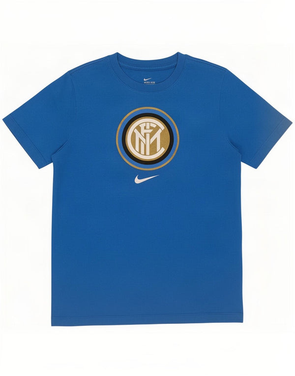 Nike Inter Mailand Grafik-T-Shirt für Jungen, 13–14 Jahre, XL, blaue Baumwolle