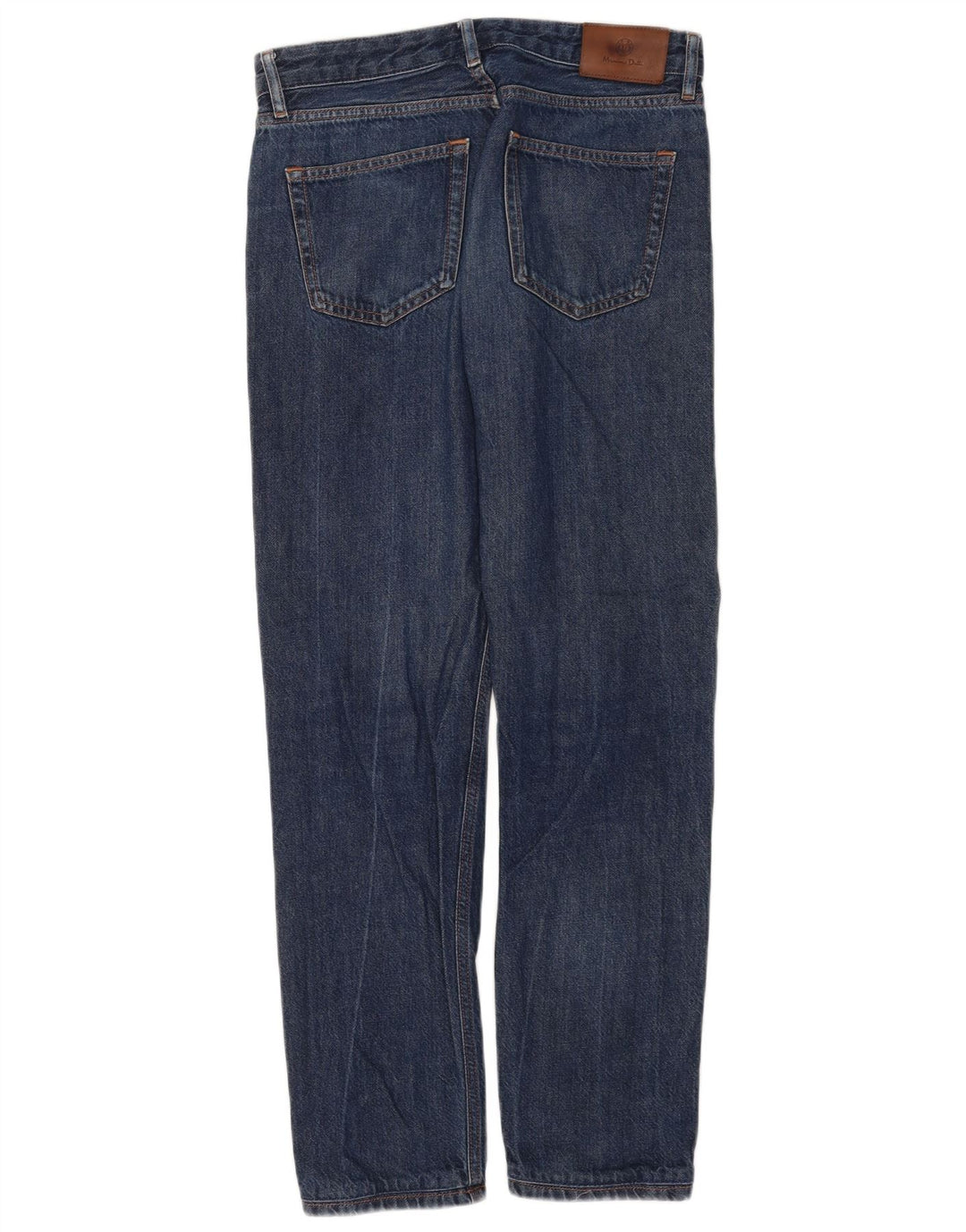 MASSIMO DUTTI Herren Straight Jeans EU 38 Small W30 L30 Blaue Baumwolle