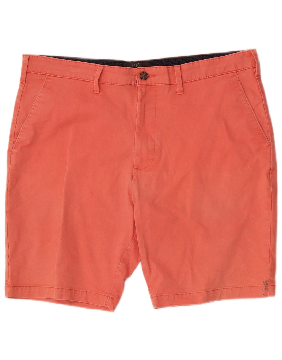 Marks & Spencer Herren-Chinoshorts, W36, Größe L, Rosa, Baumwolle