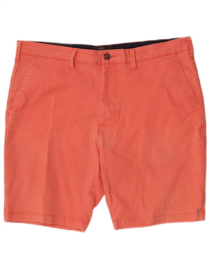 Marks & Spencer Herren-Chinoshorts, W36, Größe L, Rosa, Baumwolle