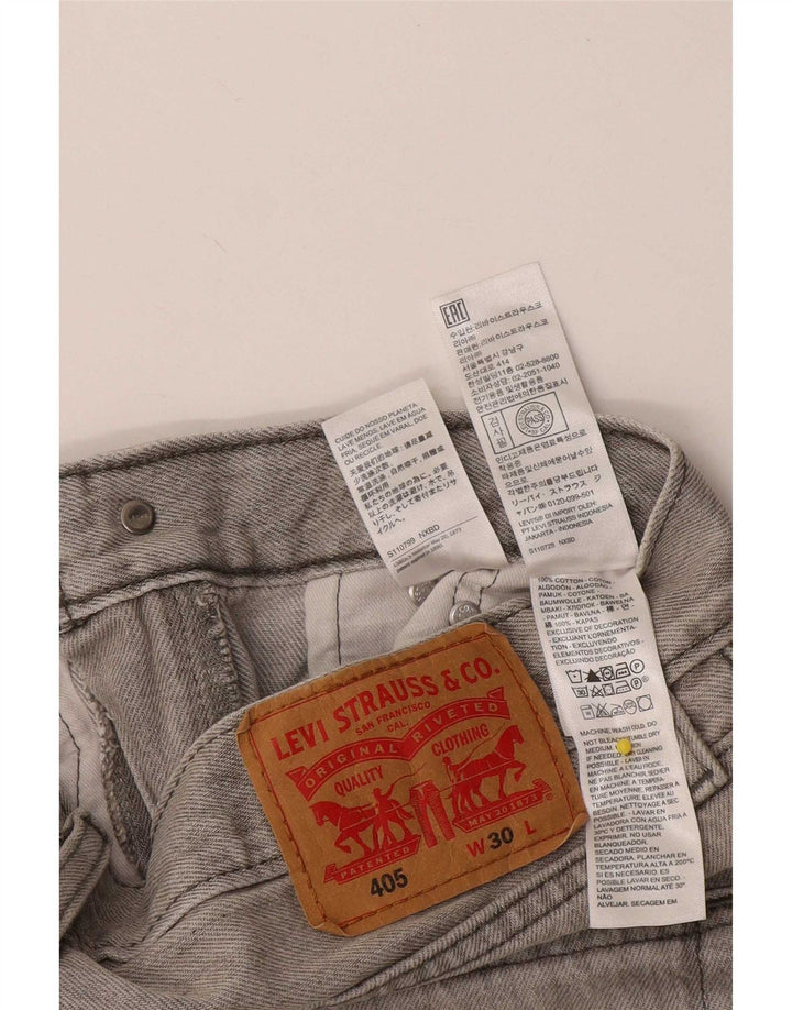Levi's Herren 405 Denim Shorts W30 mittelgraue Baumwolle