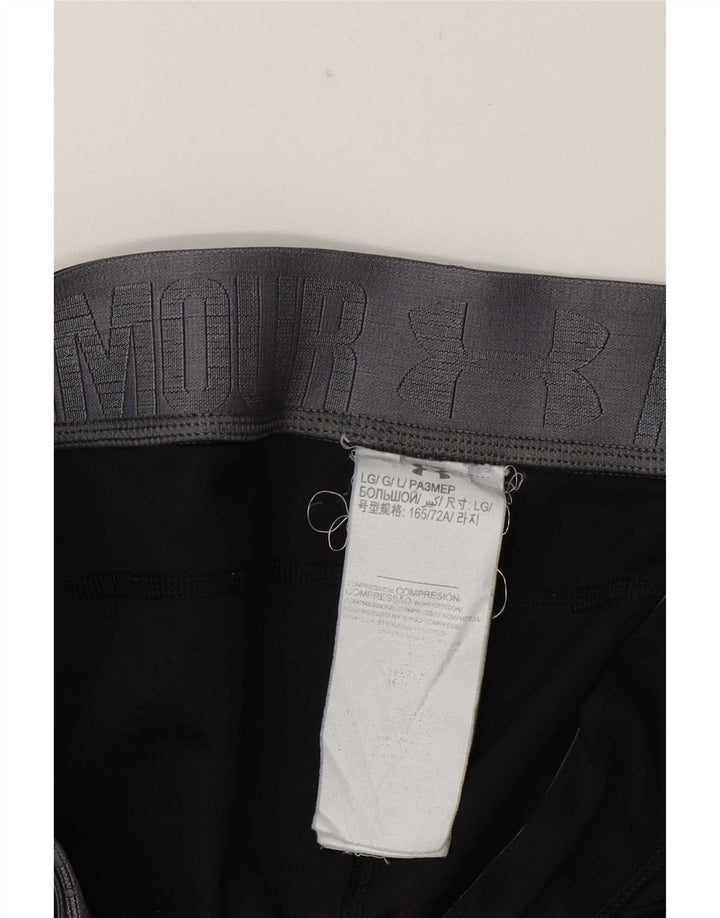 Under Armour Damen Capri-Leggings UK 16 Large Schwarz Polyester