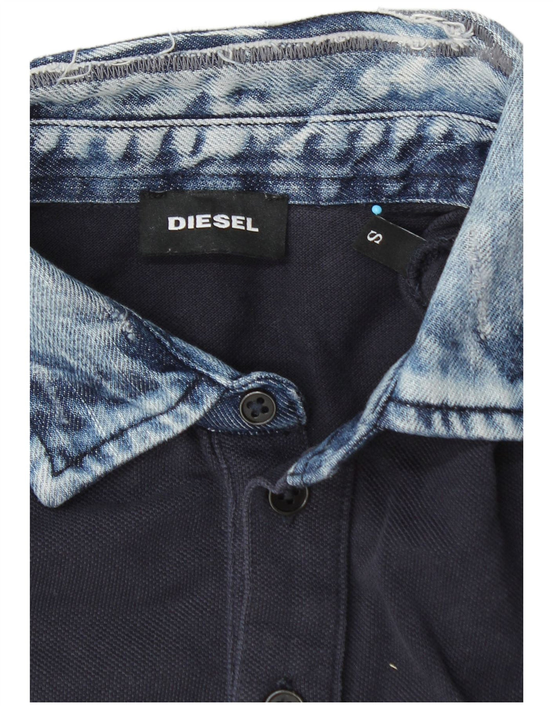 DIESEL Herren-Poloshirt, klein, marineblau, Baumwolle
