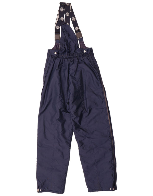 Vintage Herren Latzhose Skihose XL Marineblau Colourblock Polyamid