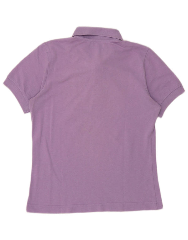 Kappa Damen Poloshirt UK 12 Medium Lila Baumwolle