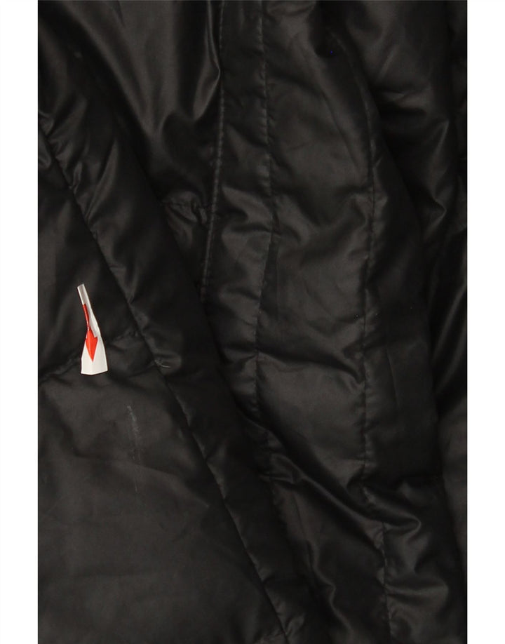 Nike Damen gepolsterter Mantel UK 6 XS Schwarz Polyester
