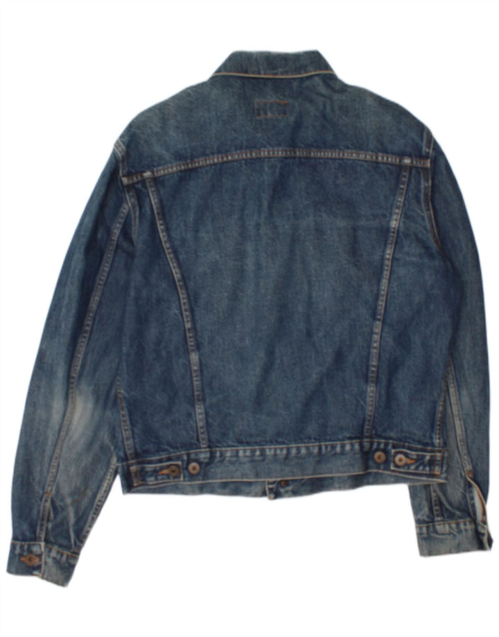 Terranova Herren Jeansjacke UK 40 Große blaue Baumwolle