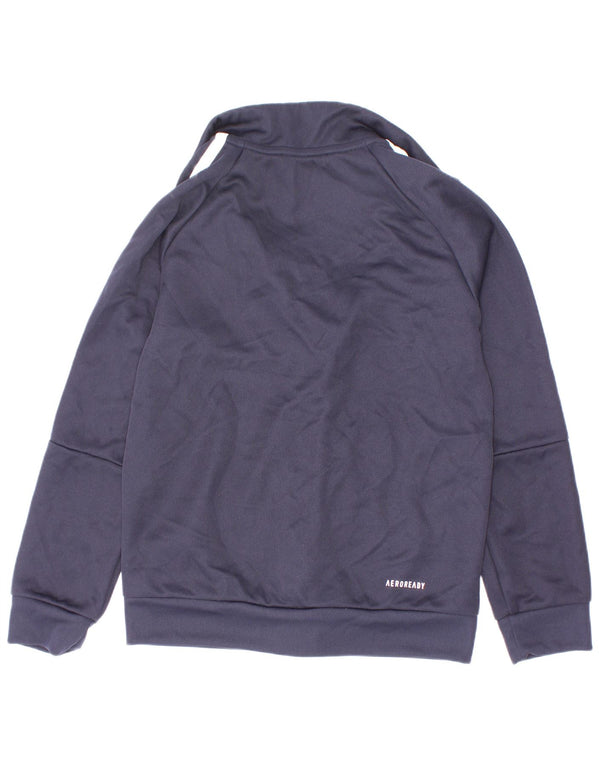 Adidas Jungen Aeroready Trainingsanzug Top Jacke 7–8 Jahre Marineblau Polyester