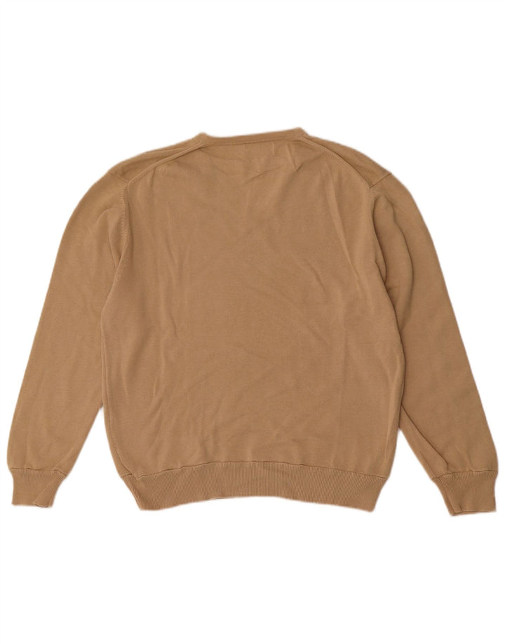 Kappa Herren Pullover mit V-Ausschnitt Mittelbeige