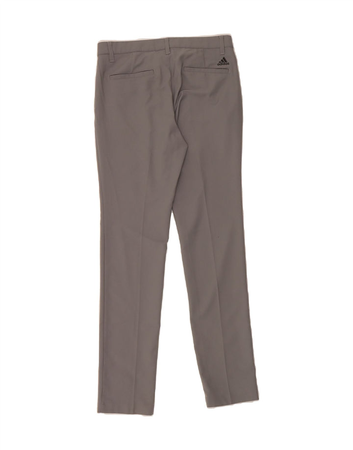ADIDAS Mens Skinny Chino Trousers W28 L32 Grey Polyester Vintage Adidas and Second-Hand Adidas from Messina Hembry 