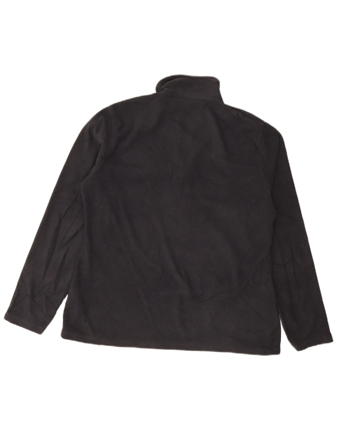 Warehouse Damen-Fleecepullover mit Reißverschluss am Hals, UK 16, Größe L, Schwarz, Polyester