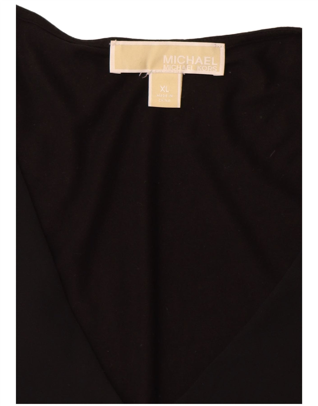 MICHAEL KORS Damen Top 3/4 Ärmel UK 18 XL Schwarz Synthetik