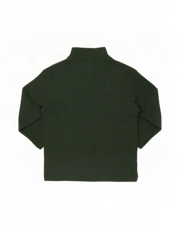 Zara Damen Crop Bluse Top UK 8 Small Grüne Viskose