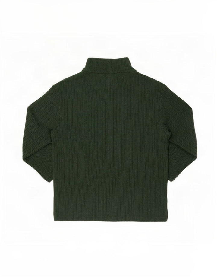 Zara Damen Crop Bluse Top UK 8 Small Grüne Viskose