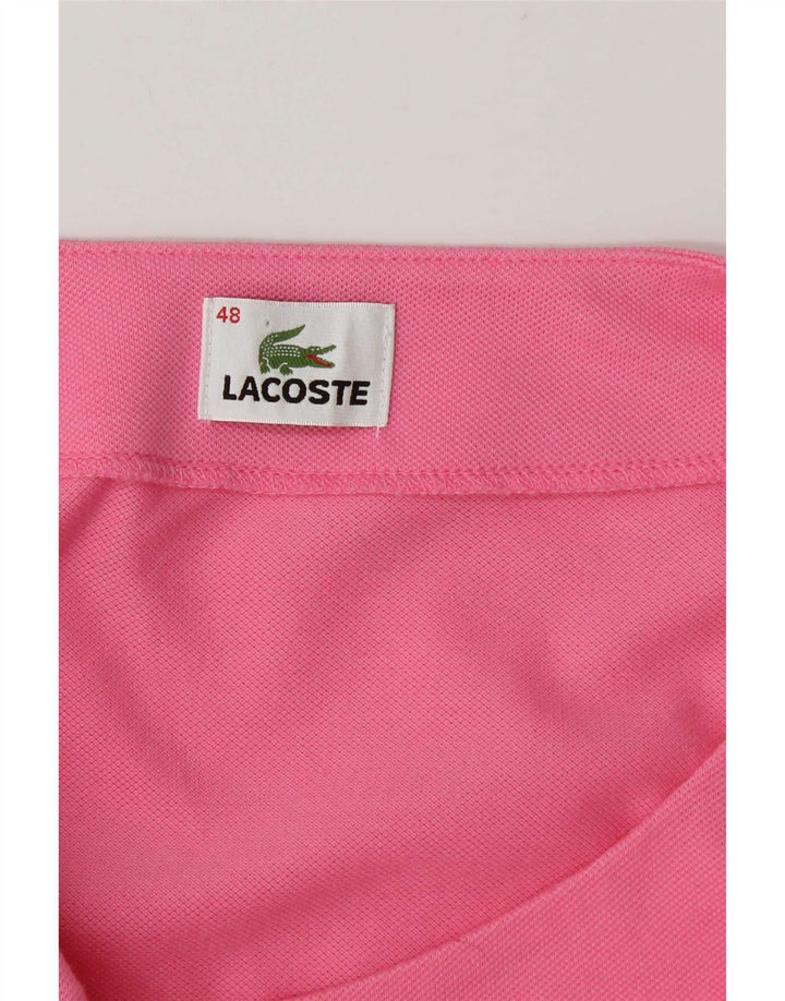Lacoste Damen ärmelloses Basic-Kleid Größe 48 XL Rosa