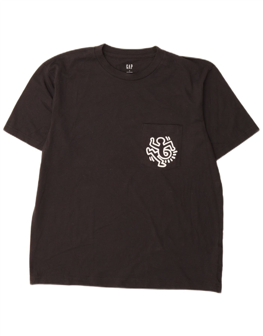 Gap Herren-T-Shirt mit Grafik, mittelschwarze Baumwolle
