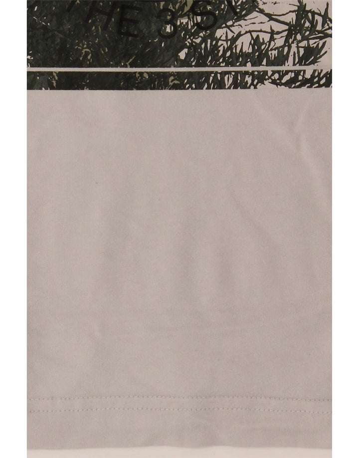 Adidas Herren Grafik T-Shirt Top Small Weiß Baumwolle