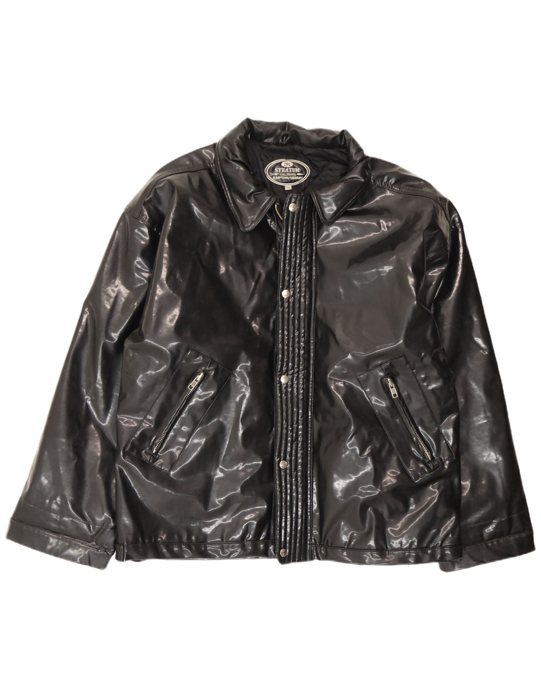 Vintage Herren Bomberjacke UK 44 2XL Schwarz