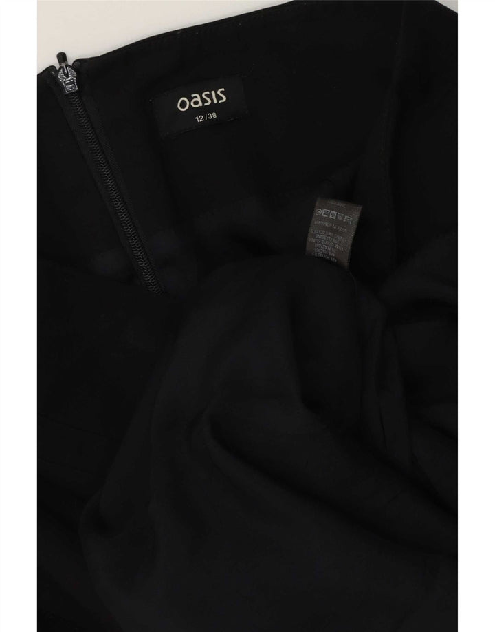 Gerader Rock für Damen von Oasis UK 12 Medium W32 Schwarz Polyester