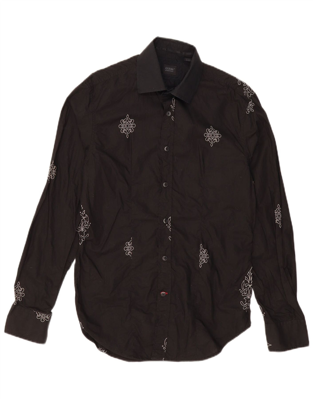 GUESS BY MARCIANO Herrenhemd Small Black Paisley Cotton