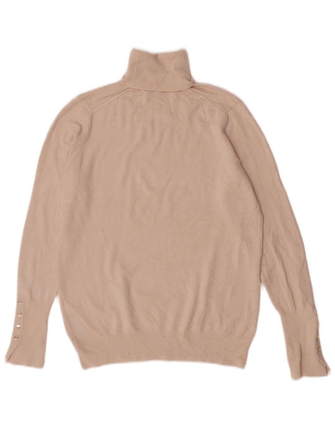 Rollkragenpullover für Damen von Zara, Gr. 12, mittelbeige Viskose
