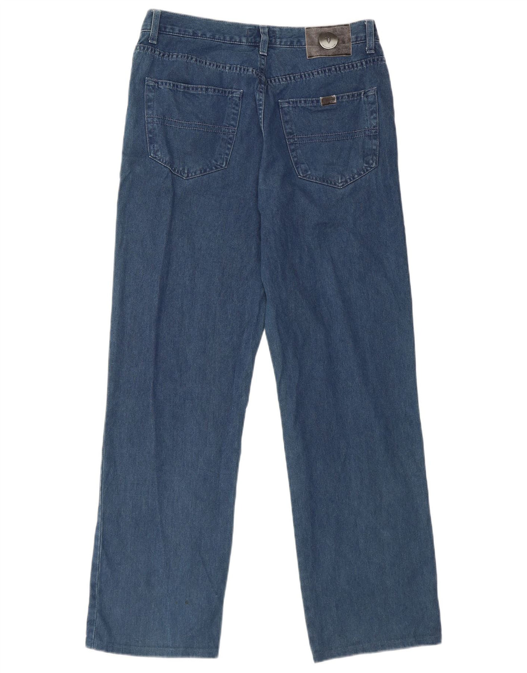 Trussardi Herren Straight Jeans W33 L30 Blaue Baumwolle