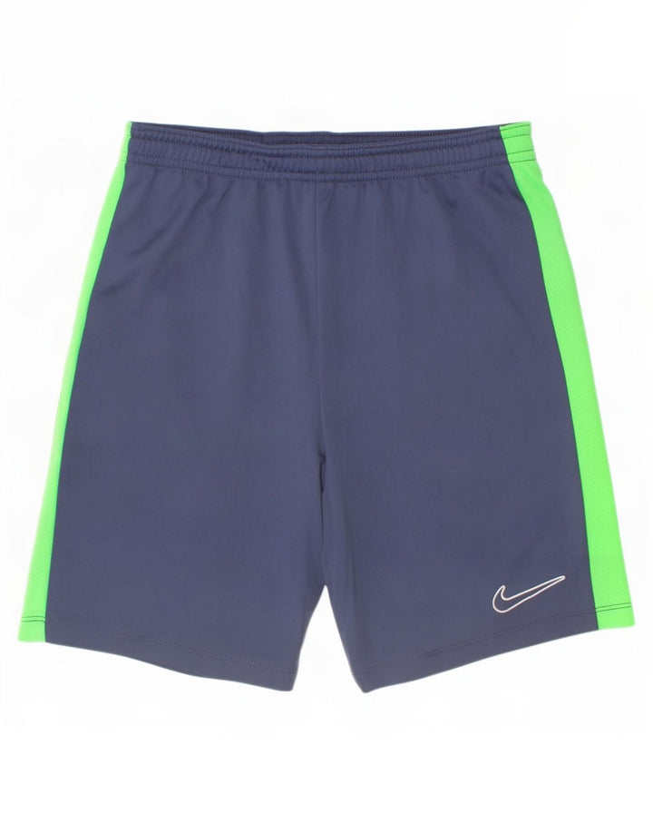 Nike Sportshorts für Jungen, 12–13 Jahre, groß, blaues Farbblock-Polyester
