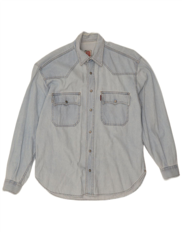 Casucci Herrenhemd Small Blau