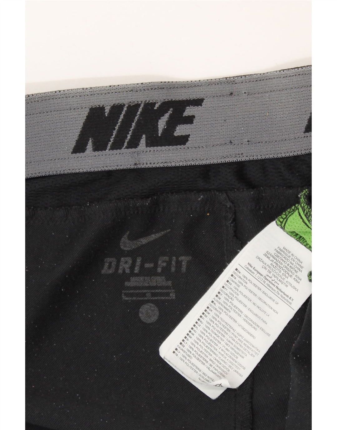 Nike Herren Dri Fit Trainingshose, groß, schwarzes Farbblock-Polyester